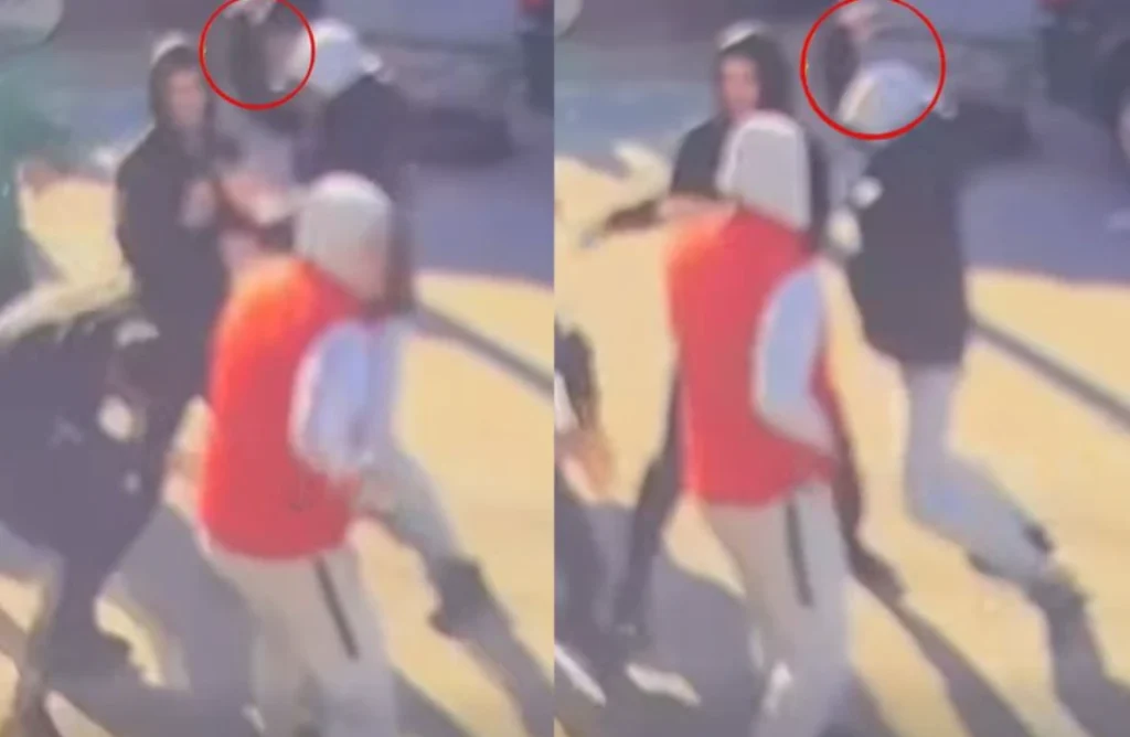 PAMJE TE RENDA! Ja momenti kur tre të rinjtë konfliktohen me njëri-tjetrin, nxjerrin th*kat dhe…(Video)