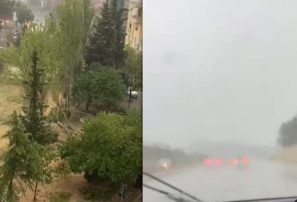 Stuhia bënë NAMIN në vend: Erë e fortë, pemë të thyera, objekte të rrëzuara! Pamje të papara më parë