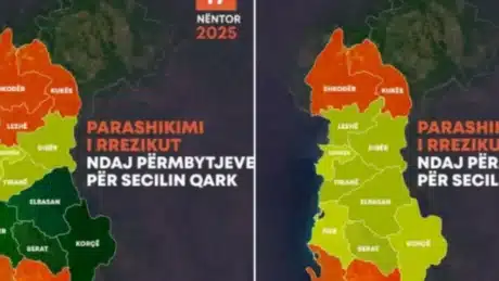 URGJENTISHT të merren masat: Rrebeshe të forta shiu, ja cilat do jenë qarqet më të rrezikuara